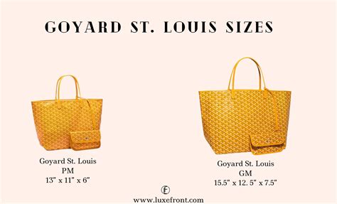 goyard bag similar|Goyard tote bag size comparison.